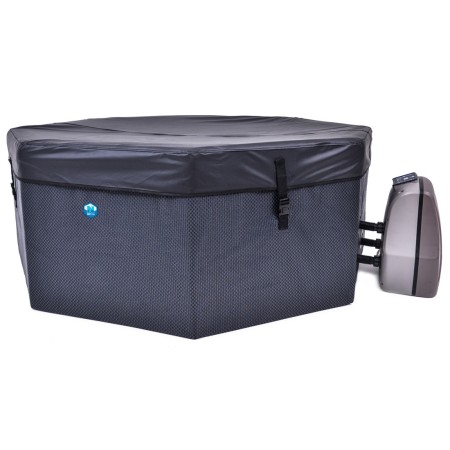 Piscina Vasca Idromassaggio Spa 193x73 con Mobili 6 Persone Filtro Semi Rigida
