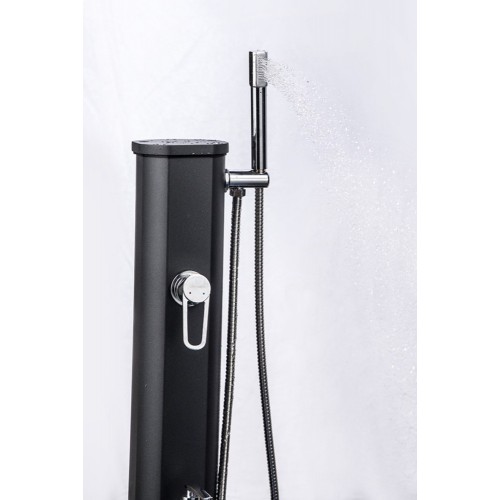 Doccia Solare Da Campeggio Milestone 20L Nera: Portatile, Riscaldata Ad Acqua, Nuova In Scatola