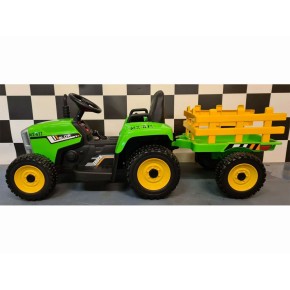 Trattore Macchina Elettrica per Bambini a Batteria 12 V Telecomandata 1 Posto 2
