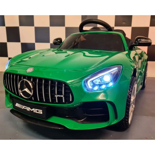 Macchina Elettrica per Bambini Mercedes GTR AMG a Batteria Auto Macchinina Luci