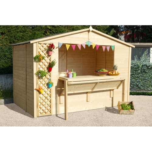 Casetta in Legno a Pannelli Chiosco da Giardino Spiaggia | BricoShop24