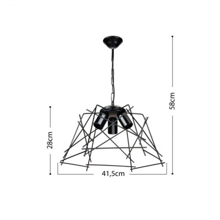 Lampada a Sospensione da Interno Design Moderna Lampadario da Soffitto Salotto | Bricoshop24