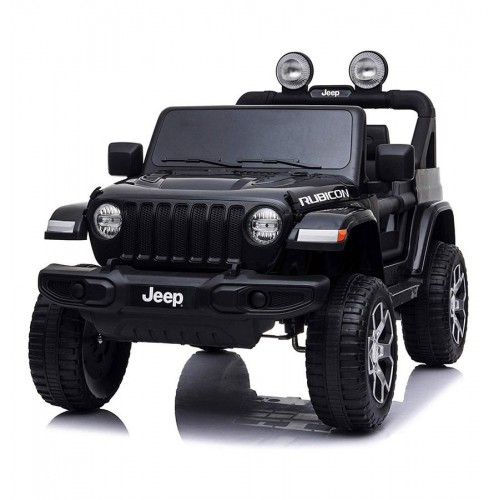 Jeep Rubicon Nero Macchina Elettrica a Batteria Auto Bambini