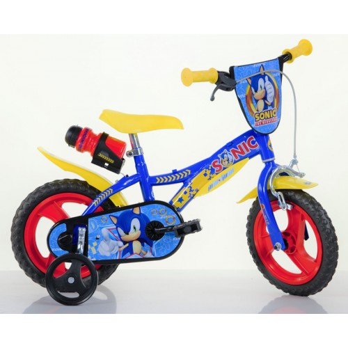 Bicicletta da Bambino Sonic 12 Pollici 3 4 5 anni con Rotelle Bici