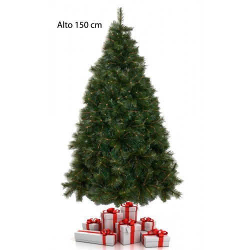 Albero di Natale Alto 150 cm Pino Verde Molto Folto Realistico