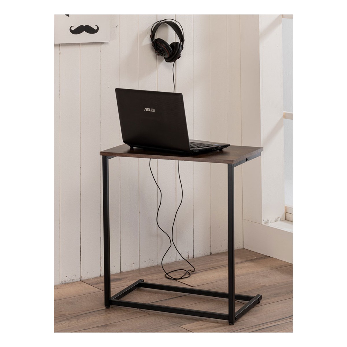Tavolino Porta Laptop/Pc da Divano inclinabile Stile Industriale