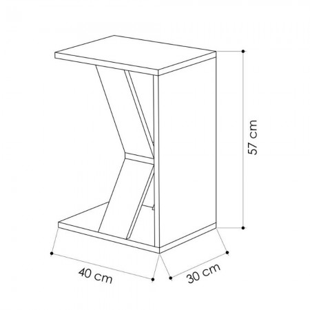 Tavolino Laterale da Divano Porta Pc Tavolinetto Riviste| BricoShop24