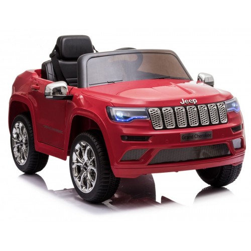 Macchina elettrica a batteria 12 V con telecomando Jeep Grand Cherokee colore rosso