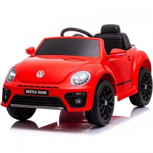 Macchina elettrica per bambini a batteria 12 V Volkswagen Beetle rossa