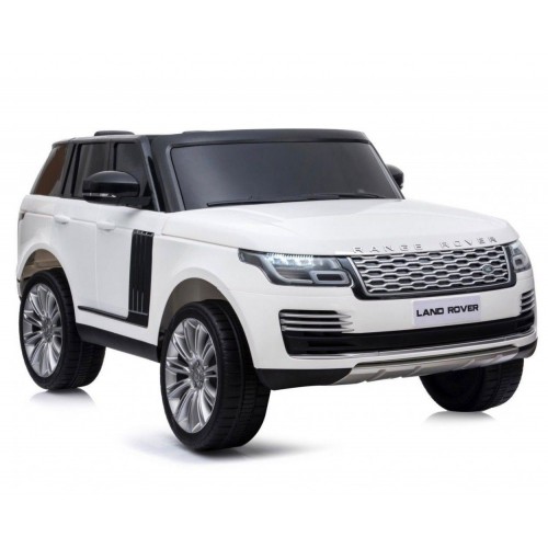 Range Rover Land bianca macchina elettrica per bambini a batteria 12 V