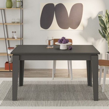 Tavolo da Pranzo Allungabile Estensibile 140 190x80 cm Antracite Cucina