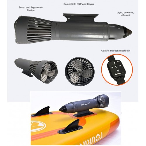 Z Ray Aquajet Motore Elettrico per Tavola da Sup Kayak potenza 300 watt batteria 7.5 Ah 24 V