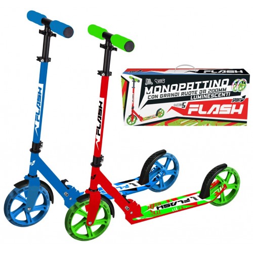 Monopattino pieghevole scooter con luci ruote 20 massimo peso 100 kg per bambini