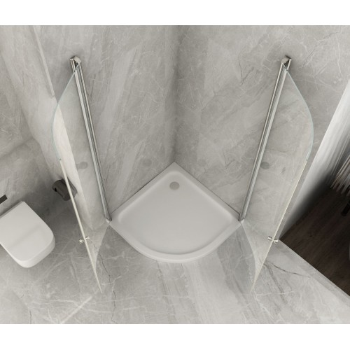 Box Doccia Tondo 80x80 90x90 6 mm Semicircolare Cristallo | Bricoshop24