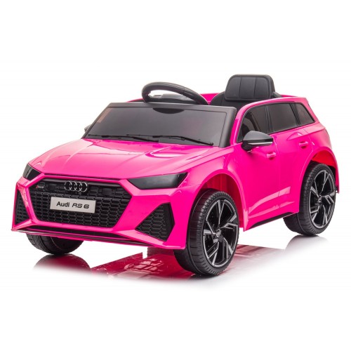 Audi RS6 Rosa Auto Elettrica per Bambini a Batteria con Telecomando