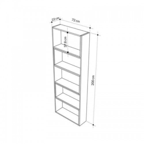 Libreria Bianca Estensibile Angolare Salone Moderno | Bricoshop24