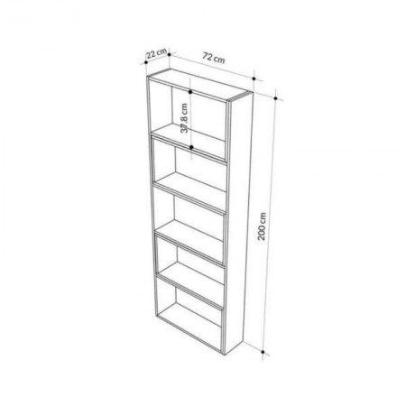 Libreria Bianca Estensibile Angolare Salone Moderno | Bricoshop24