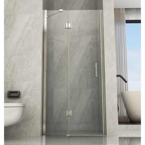 Box Doccia 80 90 100 110 120 140 8 Nicchia Anta Battente Parete Fissa Cristallo | BricoShop24
