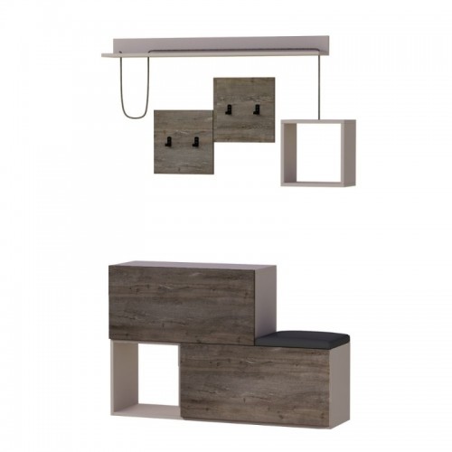 Mobile da Ingesso in Legno con Scarpiera Appendiabiti | Bricoshop24