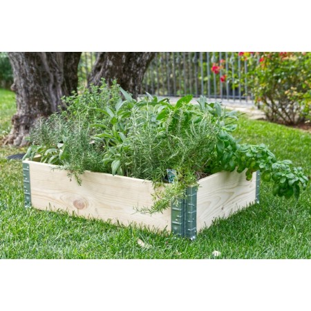 Fioriera da Giardino in Legno Portavso Rettangolare da balcone 80x120 | BricoShop24