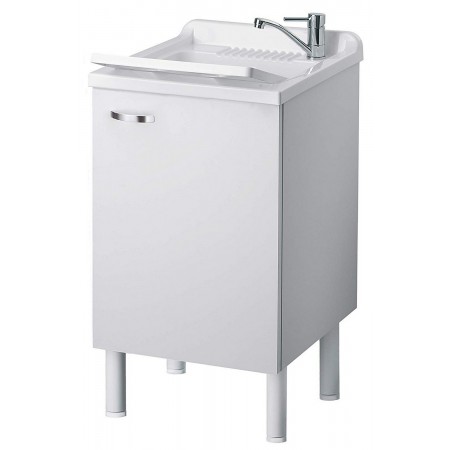 Lavatoio 45x50 in Legno per Interno Lavandino con Sifone Lavanderia | Bricoshop24