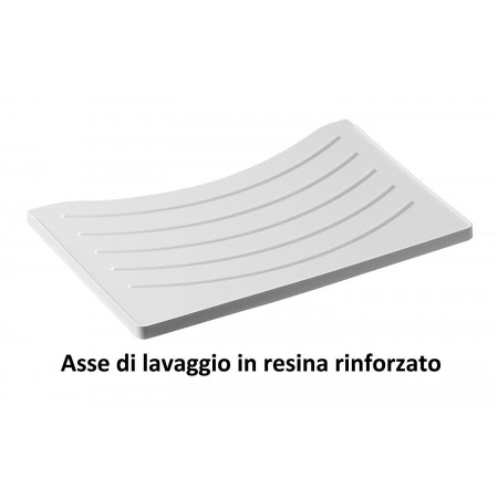 Lavandino Lavatoio per Esterno con Mobiletto 60x60 Pilozzo in Resina | Bricoshop24