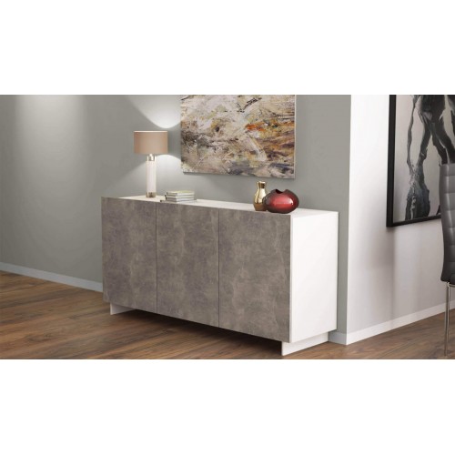 Madia Moderna con Ripiani e 3 Ante in Legno per Ingresso | Briscoshop24