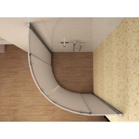 Box Doccia 70x90 Vetro Opaco 80x80 90x90 Semicircolare 6mm Scorrevole 190