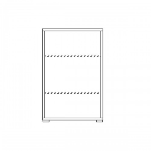 Armadio 2 Ante Ossido Bianco Noce Credenza Multiuso con Ripiani Mobile
