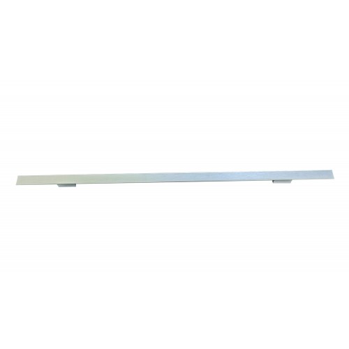 Maniglione per Porta Blindata da 120cm Cromato Satinato Piatto Verticale da Esterno