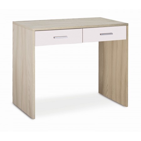 Scrivania Mobile in Legno 90 cm Olmo Bianco Cassetti Uffico Camera Studio
