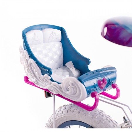Bicicletta per bambini B057 taglia 12 con rotelle età 3 4 5 6 anni rosa