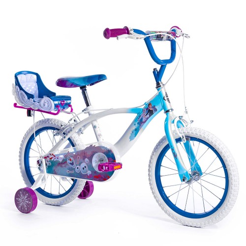 Bicicletta da Bambina Frozen Ruota 16 Pollici Bici Bimba con Rotelle Freni