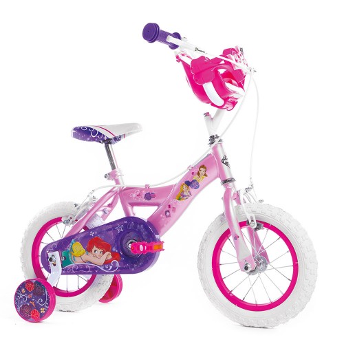 Bicicletta da Bambina Princess Ruota 12 Pollici Bici Bimba con Rotelle Freni