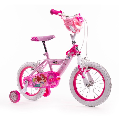 Bicicletta da Bambina Princess Ruota 14 Pollici Bici con Rotelle Freni