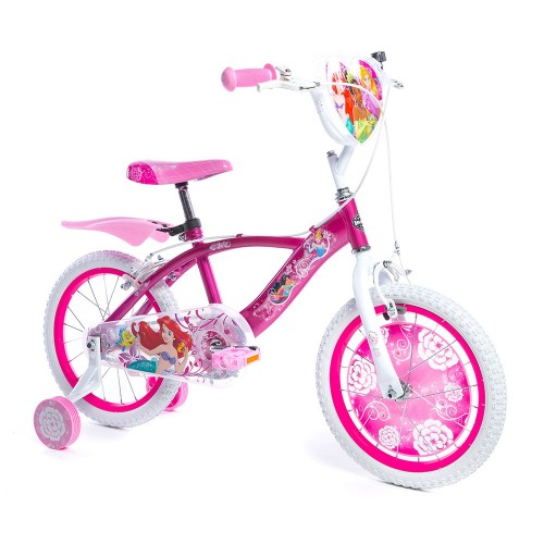 Bicicletta da Bambina Princess Ruota 16 Pollici Bici con Rotelle Freni