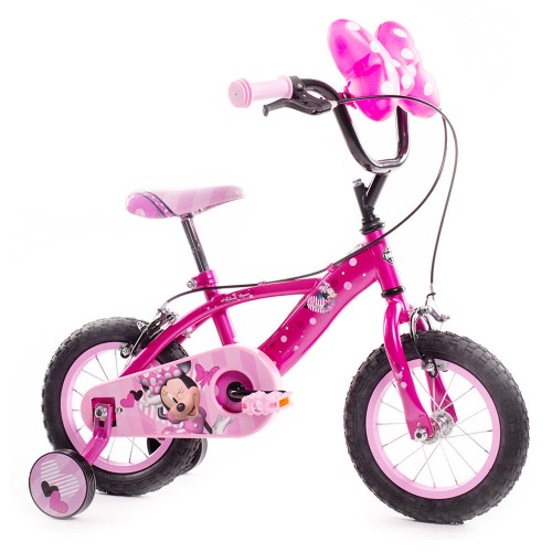 Bicicletta da Bambina Minnie Ruota 12 Pollici Bici con Rotelle Freni