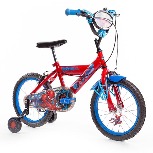 Bicicletta da Bambina Spiderman Ruota 16 Pollici Bici con Rotelle Freni