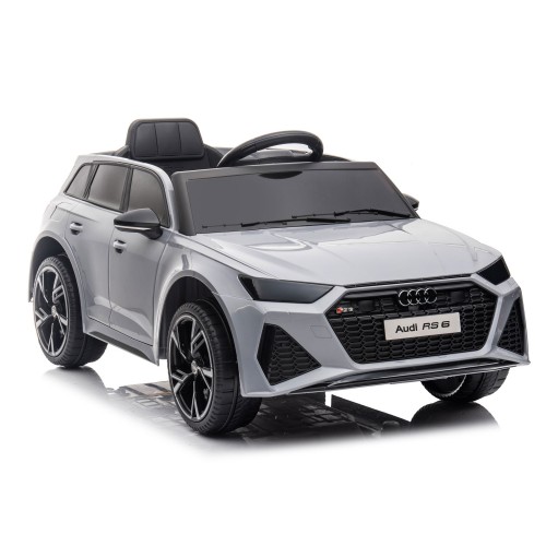 Audi RS6 Grigia Auto Elettrica per Bambini a Batteria con Telecomando