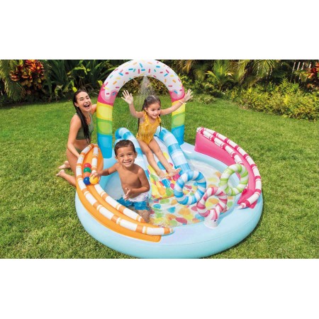 Parco Acquatico Colorato Gonfiabile Piscina con Palline per Bimbi Anelli