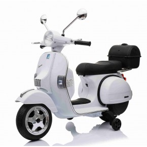 Moto Elettrica Scooter per Bambini Piaggio Vespa PX 150 12v Full Parabrezza  e Bauletto Luci Suoni LED Mp3 (Blu) : : Giochi e giocattoli