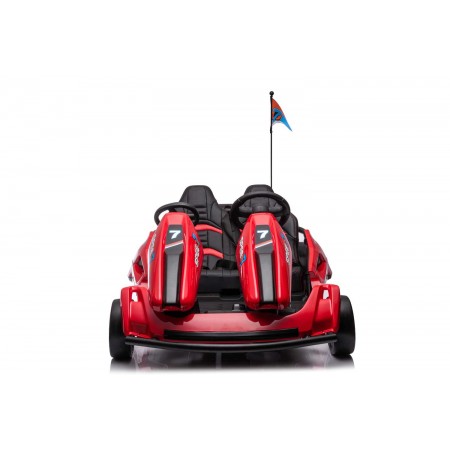 Go Kart Auto Elettrica Rosso Ruote Macchina per Bambino a Batteria 24 V