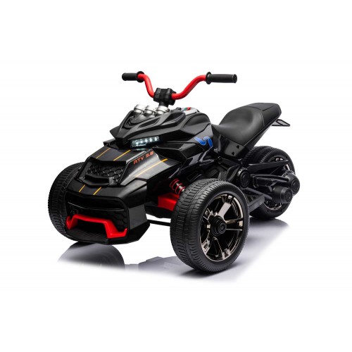 Macchina Bambino Mini Quad ATV 3.0 Elettrico Nero Cavalcabile a Batteria