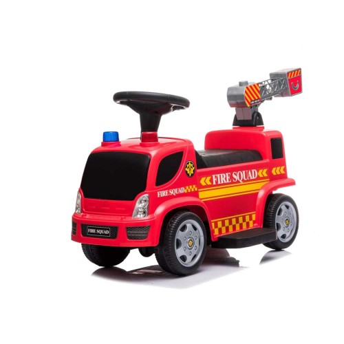 Auto Camion Pompieri Fire Macchina Cavalcabile Elettrica 6 V Sparabolle