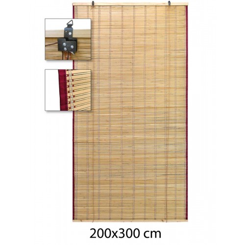Arella 200x300 Bambu Frangi Vista Cannucce per Ringhiera Cancello Recinto