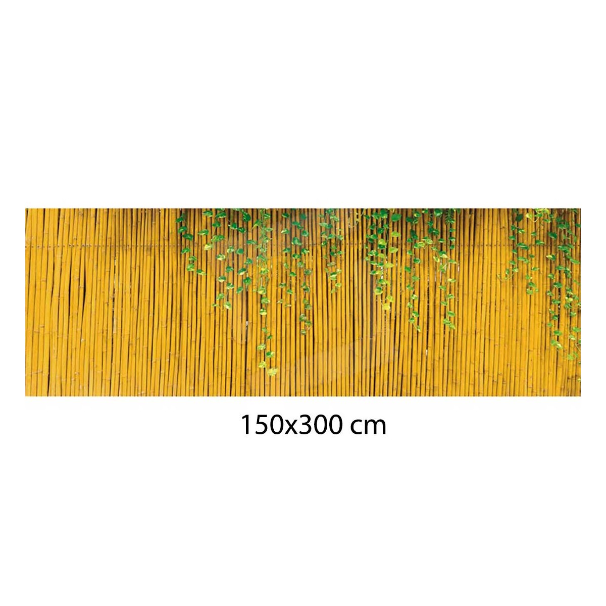 Arella in Cannucce di Bambu 150x300 Frangivista Recinzione per Cancello
