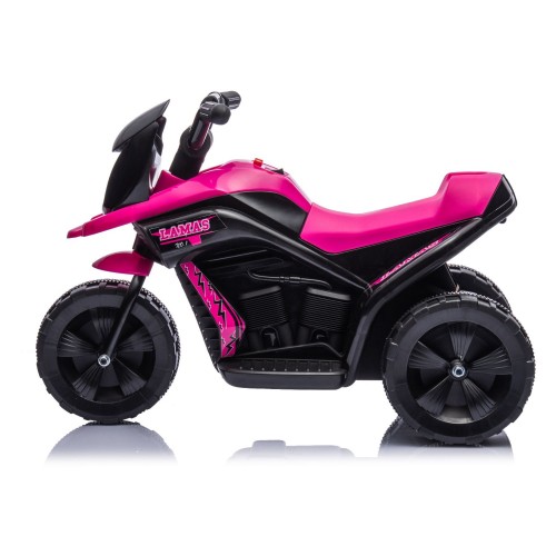 Scooter per Bambini con 3 Ruote Moto Elettrica Rosa Triciclo Cavalcabile