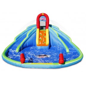 Gonfiabile per Bambini Acquatico Castello con Scivolo e Spruzzi Acqua 2