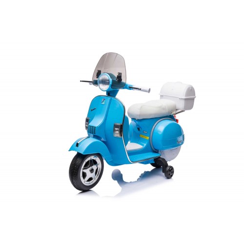 Piaggio Vespa Full Napoli Blu Moto Elettrica da Bambini Batteria 12 V