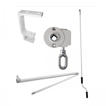 Tenda da Sole a Bracci Retrattili 300x200 Beige con Rullo per Esterno da Balcone | BricoShop24